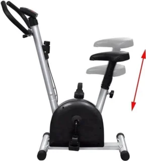 Hometrainer fitnessfiets – zwart