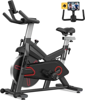 Hometrainer fitnessfiets zwart