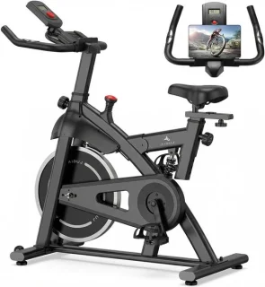 Hometrainer fitnessfiets zwart