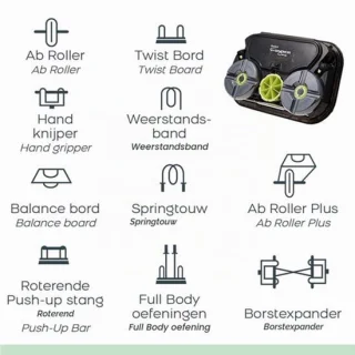 Hometrainer - Geel - Kunststof - Volwassenen uniseks
