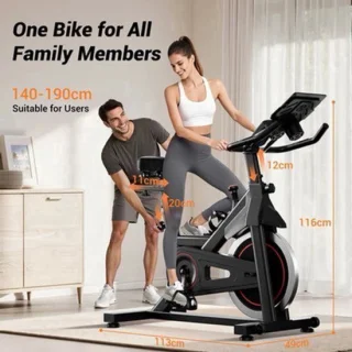 Hometrainer indoor bike met riemaandrijving