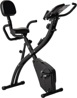 Hometrainer - indoor fiets 2-in-1 - 105 x 48 x 118 cm - zwart