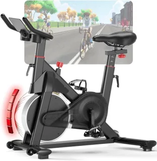 Hometrainer indoor fiets zwart