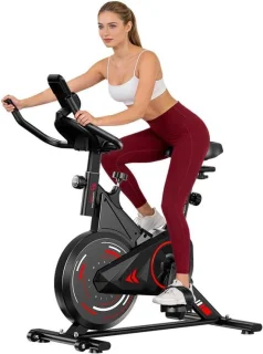 Hometrainer indoor fiets zwart