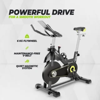 Hometrainer indoorfiets – zwart