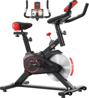 Hometrainer Indoorfiets Zwart/Rood