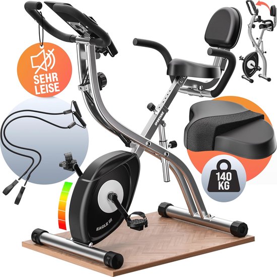 Hometrainer inklapbaar 10 niveaus met polssensor