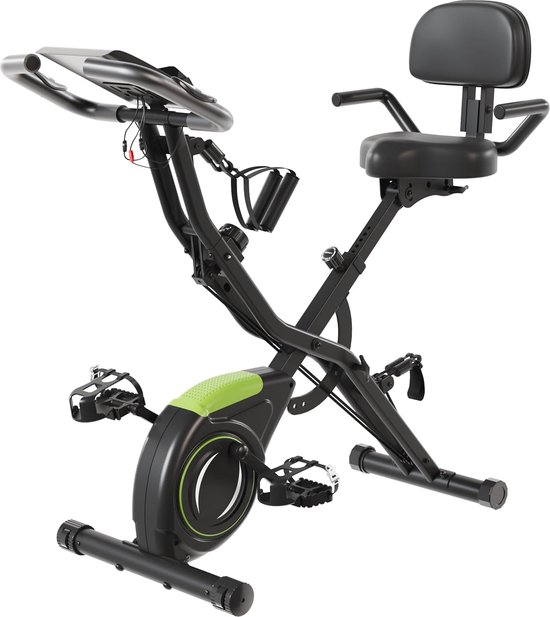 Hometrainer inklapbaar fitnessfiets 16 niveau's handsensoren