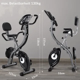 Hometrainer inklapbaar van gelegeerd staal - spinningfiets