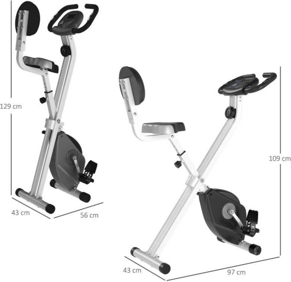 Wat vinden we goed aan de Hometrainer LCD-display Fitnessfiets