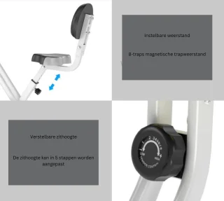 Hometrainer LCD-display Fitnessfiets
