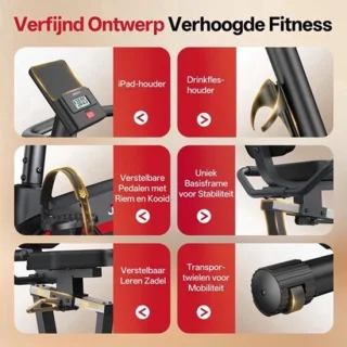Hometrainer ligfiets - Metaal