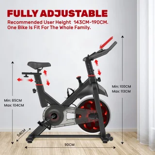 Hometrainer Magnetisch 10KG Vliegwiel LCD Scherm