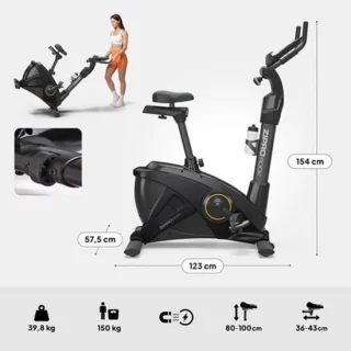 Hometrainer magnetisch – zwart