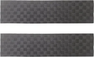 Hometrainer mat - 2 stuks - zwart-grijs