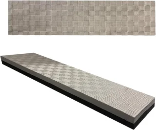 Hometrainer mat - 2 stuks - zwart/grijs