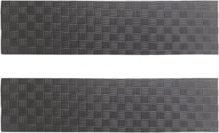 Hometrainer mat 2 stuks zwart/grijs