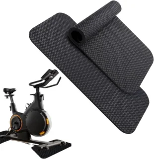 Hometrainer mat - 63.5 x 30 cm - zwart