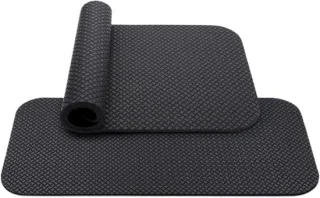 Hometrainer mat - vloermat voor fitnessapparaten - zwart