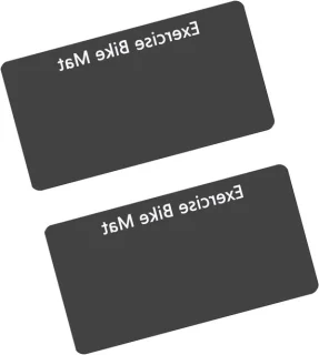 Hometrainer matten - 2 stuks - zwart