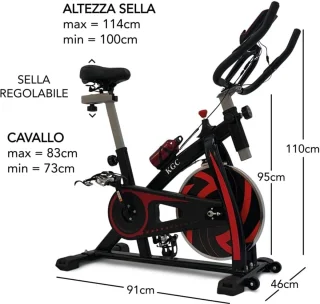 Hometrainer met 6 kg vliegwiel