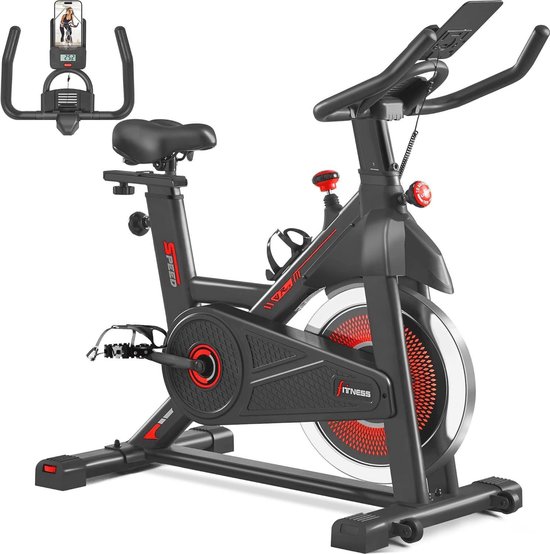 Hometrainer met LCD-display Fitnessfiets tot 110 kg