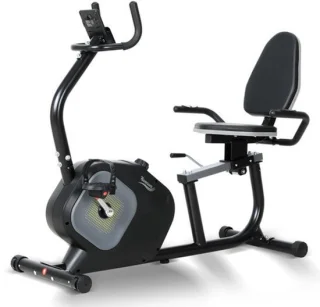 Hometrainer met rugleuning - antraciet