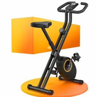 Hometrainer opvouwbaar geel