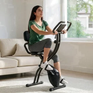 Hometrainer opvouwbaar - zwart