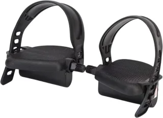 Hometrainer pedalen 11 x 12,6 cm zwart