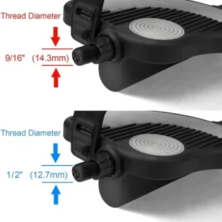 Hometrainer pedalen zwart