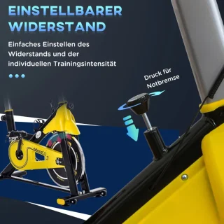 Hometrainer Rollentrainer Fietstrainer Geel/Zwart