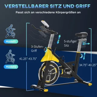 Hometrainer Rollentrainer Fietstrainer Geel/Zwart