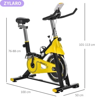 Hometrainer Rollentrainer Fietstrainer Geel/Zwart