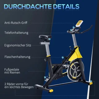 Hometrainer Rollentrainer Fietstrainer Geel/Zwart