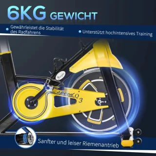 Hometrainer Rollentrainer Fietstrainer Geel/Zwart