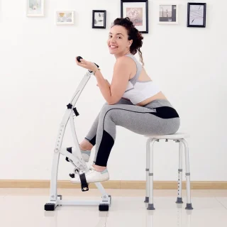 Hometrainer Senioren Fietstrainer Wit