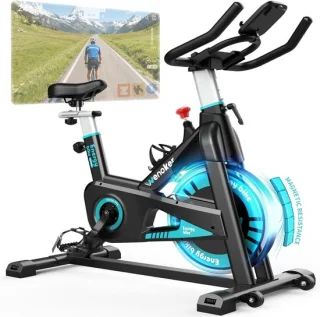 Hometrainer spinningfiets blauw