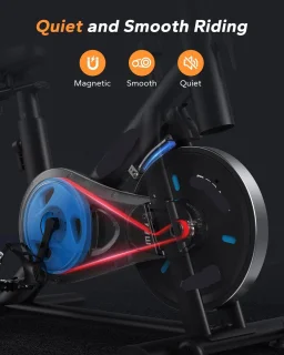 Hometrainer Spinningfiets Indoorfiets Verstelbaar Zadel 270 kg Draagkracht
