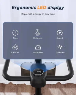 Hometrainer Spinningfiets Indoorfiets Verstelbaar Zadel 270 kg Draagkracht