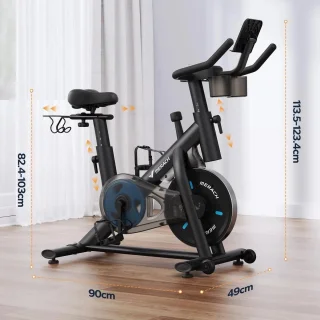 Hometrainer Spinningfiets Indoorfiets Verstelbaar Zadel 270 kg Draagkracht