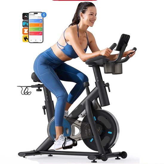 Hometrainer Spinningfiets Indoorfiets Verstelbaar Zadel 270 kg review