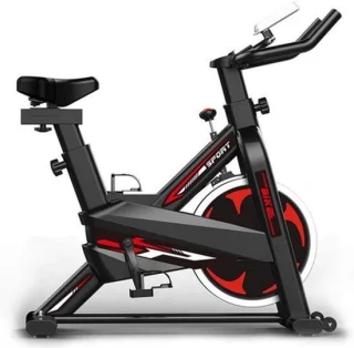 Hometrainer spinningfiets - rood
