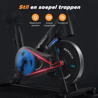 Hometrainer Spinningfiets Verstelbaar Zadel Stuur 135KG