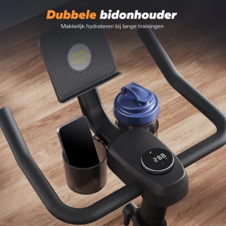 Hometrainer Spinningfiets Verstelbaar Zadel Stuur 135KG