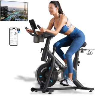 Hometrainer Spinningfiets Verstelbaar Zadel Stuur 135KG