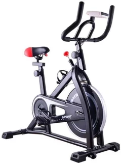 Hometrainer spinningfiets - zwart 7 kg vliegwiel