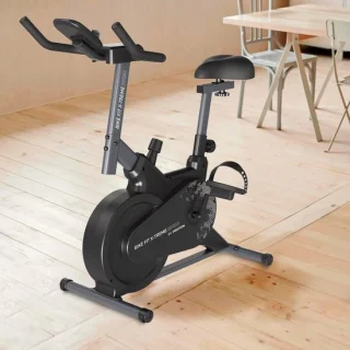 Hometrainer spinningfiets zwart