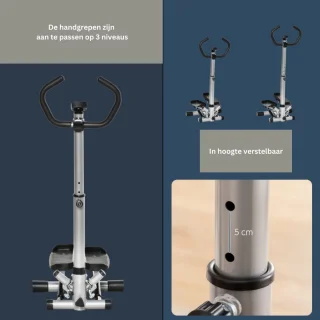 Hometrainer Stepper 55x53x118-128 cm