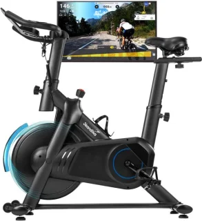 Hometrainer stuurloos magnetisch zwart